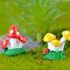 Colorful Mushroom Resin Ornament Multi-purpose Waterproof Rust-proof For Micro Landscape Decoration