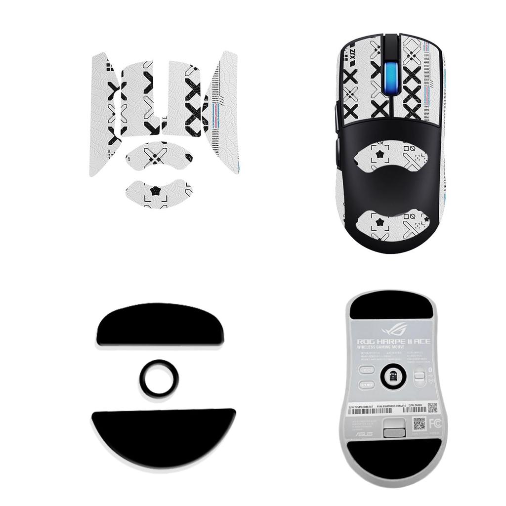 NOUKAJU Mouse Grip Tape for ASUS ROG Harpe II Ace Gaming Mouse, Anti-Slip Mouse Foot Pad, Ultra-Thin, Highly Absorbent, Anti-Slip Tape for Gaming