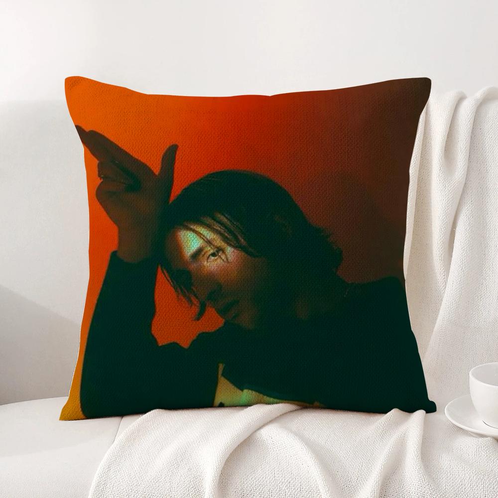 Singer Porter Robinson Pillow Case Natural Linen Organic Fabric Double-Sided Printing Breathable Perfect Gift For Decor