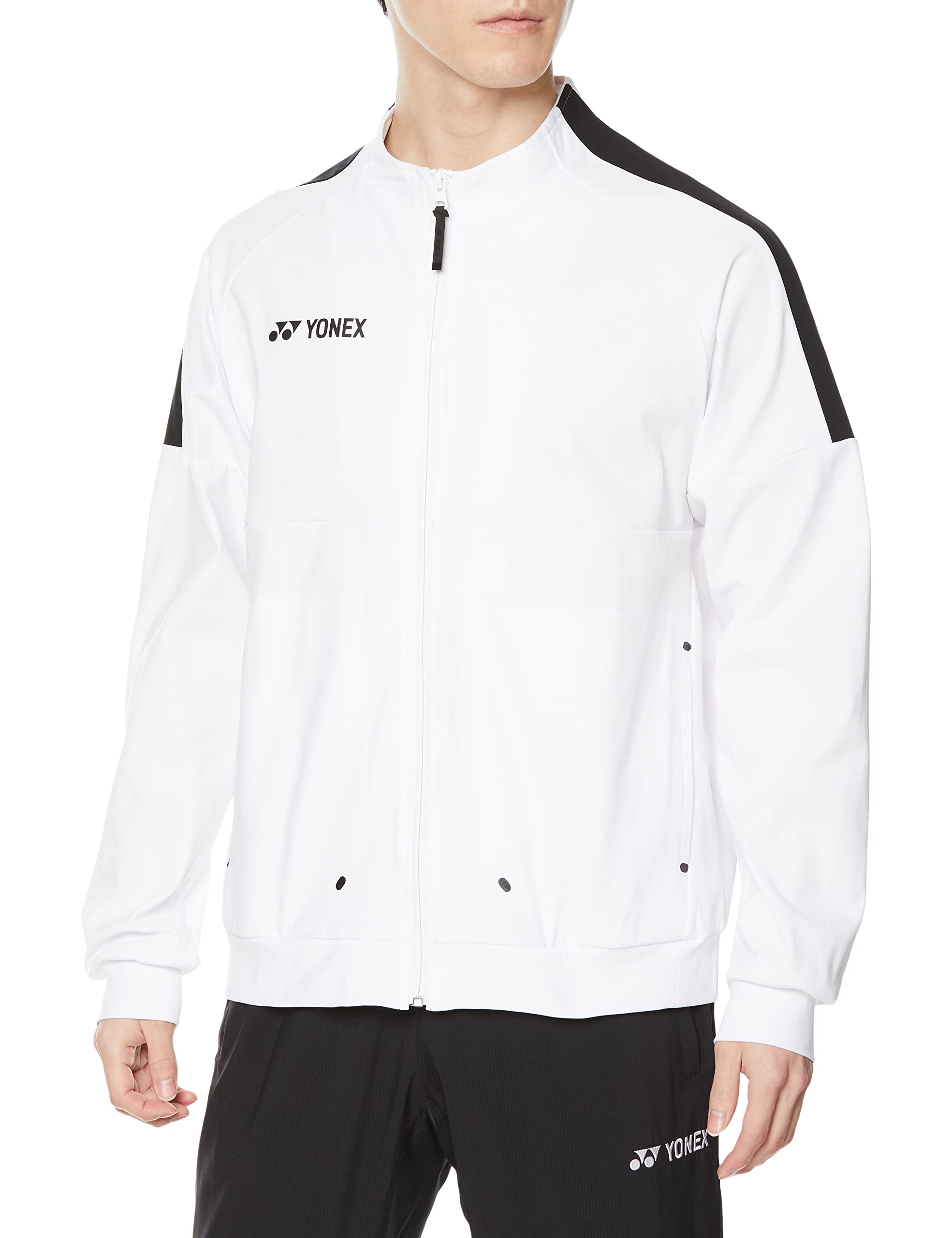 

Yonex Knit Shirt White Size M Men s Warm-Up (Fit Style), (011),