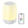 Smart Sleep Aid: Portable Bluetooth Speaker & White Noise Machine with Seven-Color Night Light for Soothing Baby Sleep