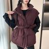 Fashion Winter Warm Vest Woman Outerwears With Belt Sleeveless Parka Casual Thick Women's Jackets