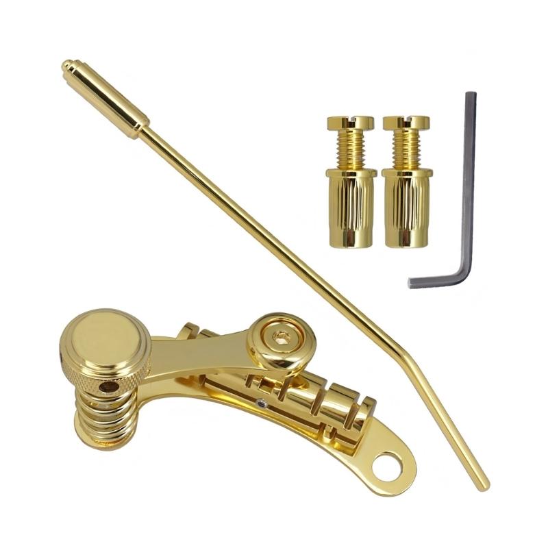 

Electric Guitar Bridge Stop Bar Tailpiece Tremolo Guitar Bridge Pull Plate Replacement Guitar Bridge Stop Plate золотой