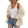 Women's Lightweight Jacket Casual Winter Open Front Button Coat Outwear