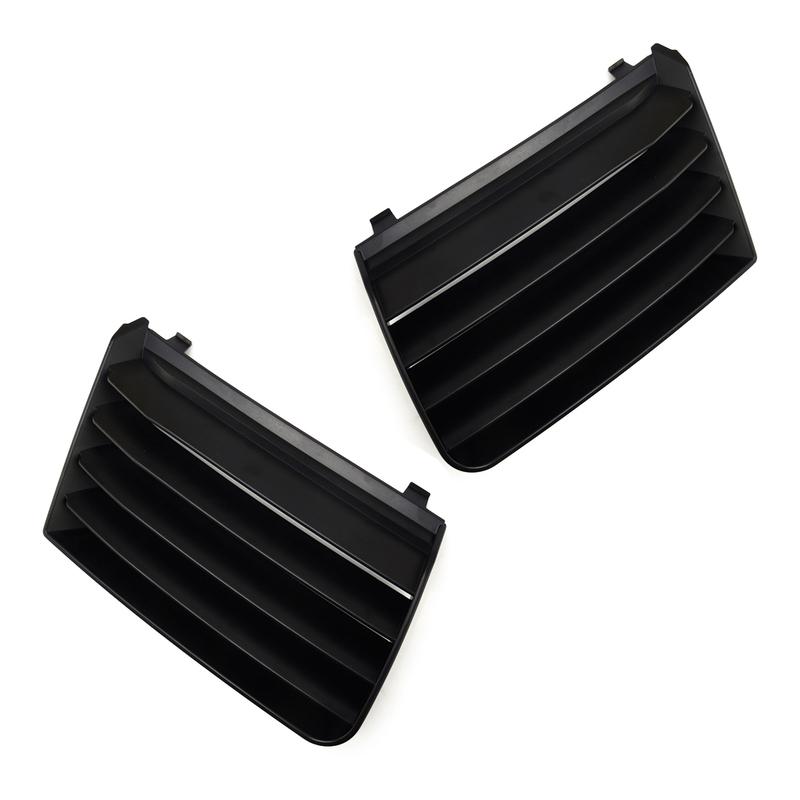 

1 Pair Left & Right Side Front Bumper Grille Cover Black Plastic Fit for Seat Alhambra 7M 2000-2010 7M785365301C 7M785365401C