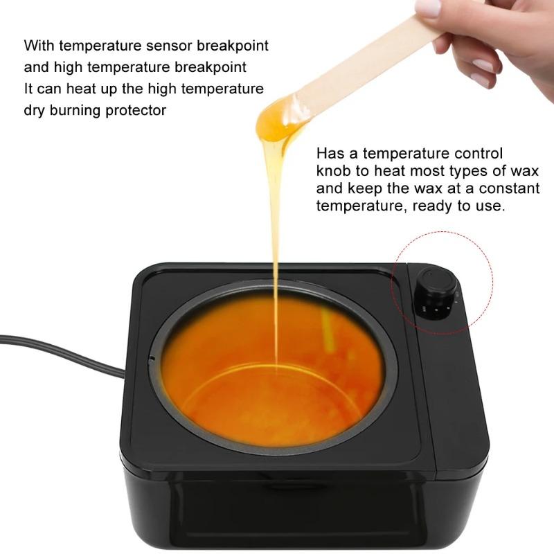 500ml Intelligent Electric Wax Heater Wax Warmer Melter Machine for Hair Removal Black