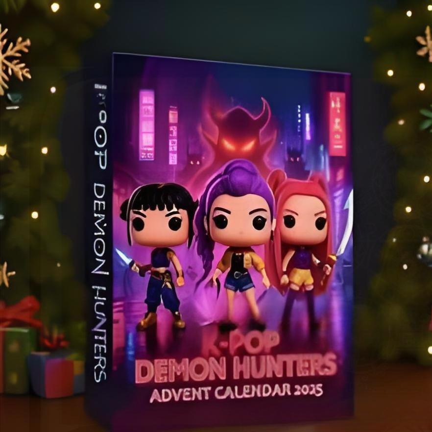 Kpop Weihnachten Blind Box Teufelsjäger KDH Premium Adventskalender Hexenjagdteam Acryl Anhänger Kinderspielzeug Geschenk