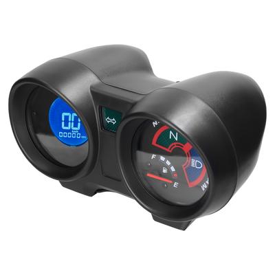 Velocímetro LCD para motocicleta, odómetro, 10000RPM, 199KMH, tacómetro eléctrico, indicador de nivel de combustible, 12V