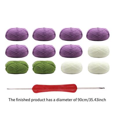Bouquet Blanket Crochet DIY Thread Set Craft Knitting Set Crafts Creative Handmade Elegant Crochet Starter Kit