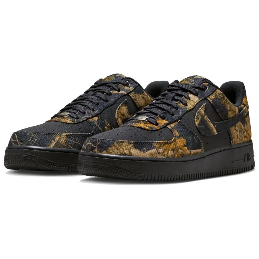 Realtree x Nike Air Force 1 Low Μαύρο Καμουφλάζ Ανδρικά Αθλητικά Παπούτσια IH1221-001