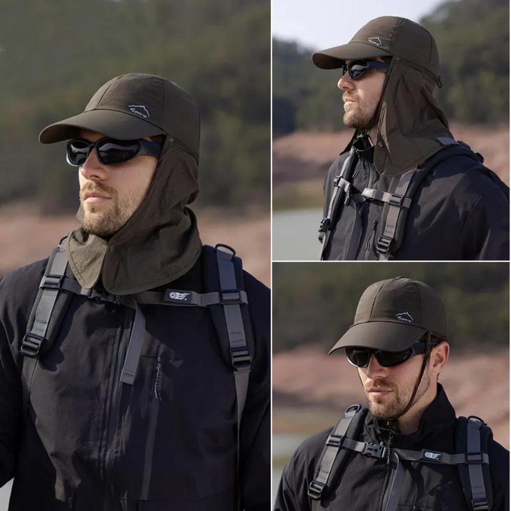 Mesh Man Sun Hat Wide Brim Summer Cover Face Cap Fashion Sun-cream Bucket Hat  Man Woman