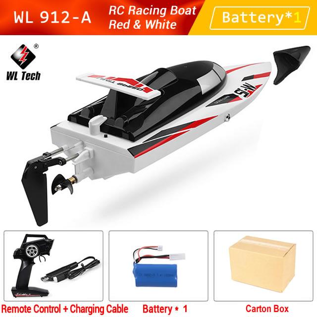 WLtoys WL 912-A RC Racing Boat 35KM/H High Speed 2.4GHz Remote Control Toys Capsize Protection Speedboat BoatsToy Boys Kids Gift