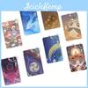 Charming Genshin Impact Keychain Pendant Card Holder With Unique Klee Mona Hutao Xiao Ganyu Sayu Ning Illustrations