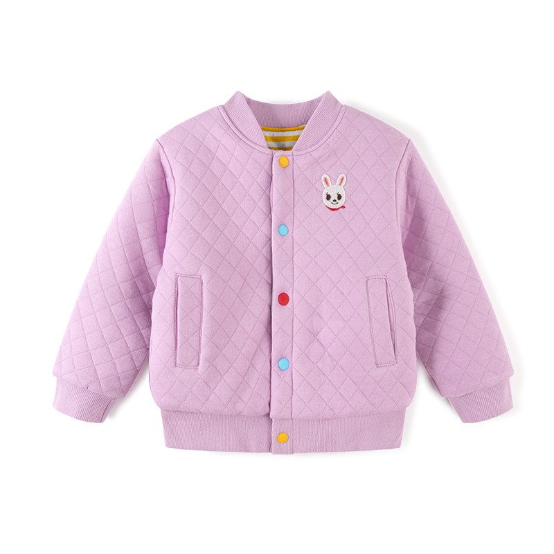 Winter Thickened Baby Girl Outerwear 90-Size 150 Cotton-Padded Jacket