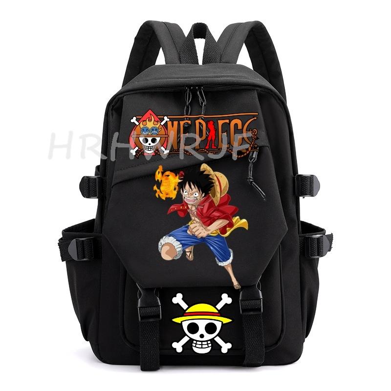 Anime ONE PIECE Backpack Monkey D Luffy College Backpack Girl Travel Book Backpack Nylon Leisure Women Laptop Men School Bags