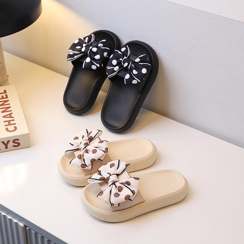 Summer Children's Slippers Girls Princess Non-slip Soft Sole Slippers Toddler Girl Shoes Bow Tie Slippers Flip Flops Outdoor