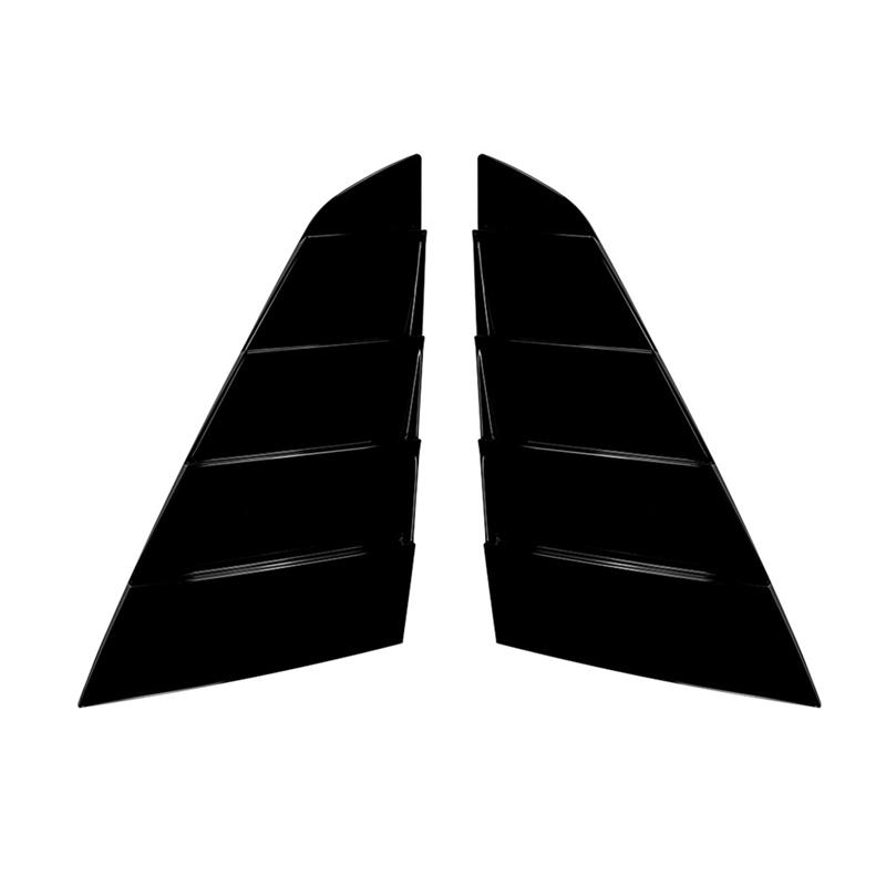 Accessories For Ford Mustang 2024 2025 Side Window Louver Rear Windshield Sun Shade Cover Side Window Scoop Louvers чёрный