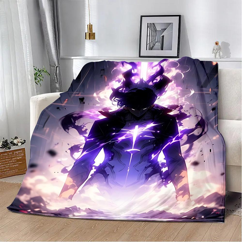 Solo Leveling Tištěná deka Pikniková deka Teplá deka Měkká a pohodlná deka Domov Cestování Narozeninový dárek