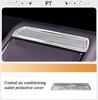 For Xpeng P7 2025 Front and rear Air Conditioning Vent Mask Titanium Alloy Protective Cover Interior Upgrade Parts