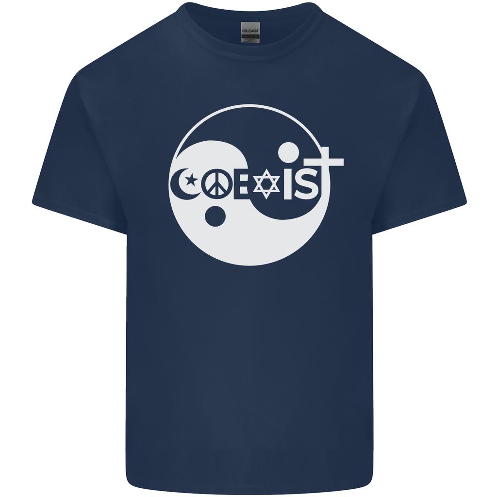 Coexist World Peace Love Religion Hippy Anti War Unisexs Light Cotton TShirt