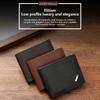 Vintage Men Leather Wallet Short Slim Male Purses Money Credit Card Holders Men Wallet Money Bag