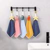 Hand Towel with Lanyard Design, Cartoon Fruit Animal Decor Bathroom Hanging Towel, Soft Thickened Fabric Hand Towel for Kitchen