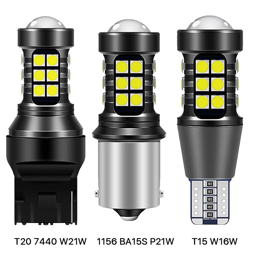 2pcs S25 1156 P21W BA15S LED 1157 BAY15D BAU15S PY21W T20 LED 7440 7443 W21W 3157 3057 P27/7W Led Bulbs for Turn Signal Light Bulbs 7