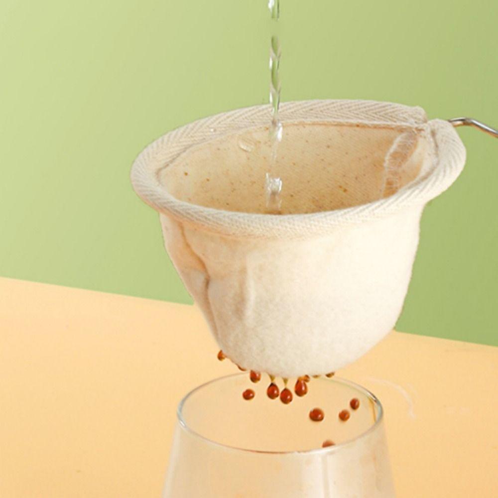 Flannel Cloth Coffee Filter Strainers Reusable Coffee Sock Filter Pour Over Coffee Dripper  Office
