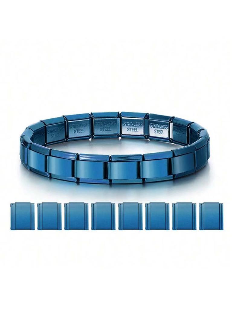 Edelstahl Armband Anhänger Klassische Italienische Kettenglieder für Männer Frauen Armband Bangle Schmuck Geschenke Pulseras De Mujer