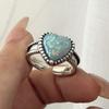 Xiaomi 925 Sterling Silver Rings for Women Couple Minimalist Handmade Simple Retro Flower Stone Ring Fine Jewelry Gift Prevent Allergy