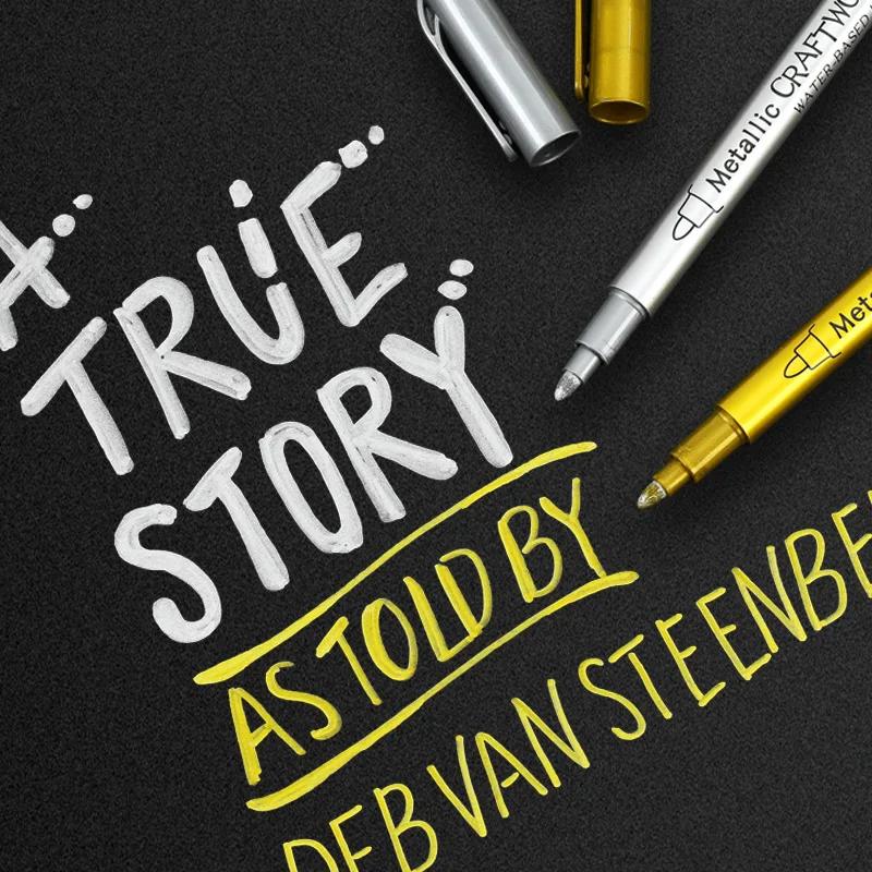 Złoty Srebrny Metaliczny Marker Wodoodporny Trwały Marker do Malowania Kamienia, Kubka, Ceramiki, Szkła DIY Materiały Malarskie