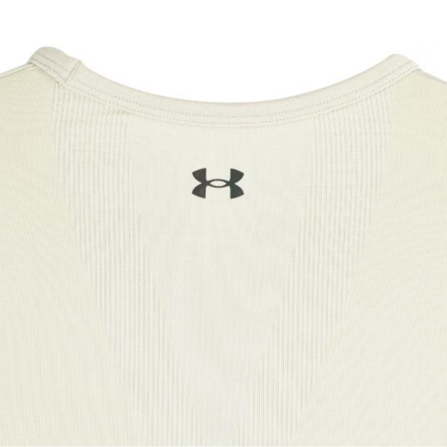 Under Armour Vanish Elite Seamless Round Neck Breathable Color Block Short Sleeve T-Shirt Women T-Shirts Dusty-Pink Gray 1383637-273