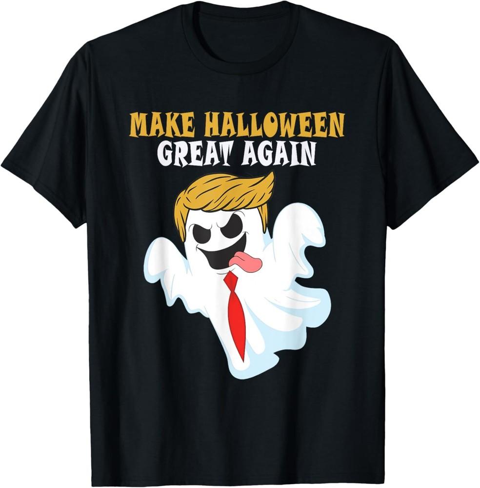 

Make Halloween Great Again Funny ghost Trump Halloween 2024 T-Shirt Unisex T-Shirt XXXL