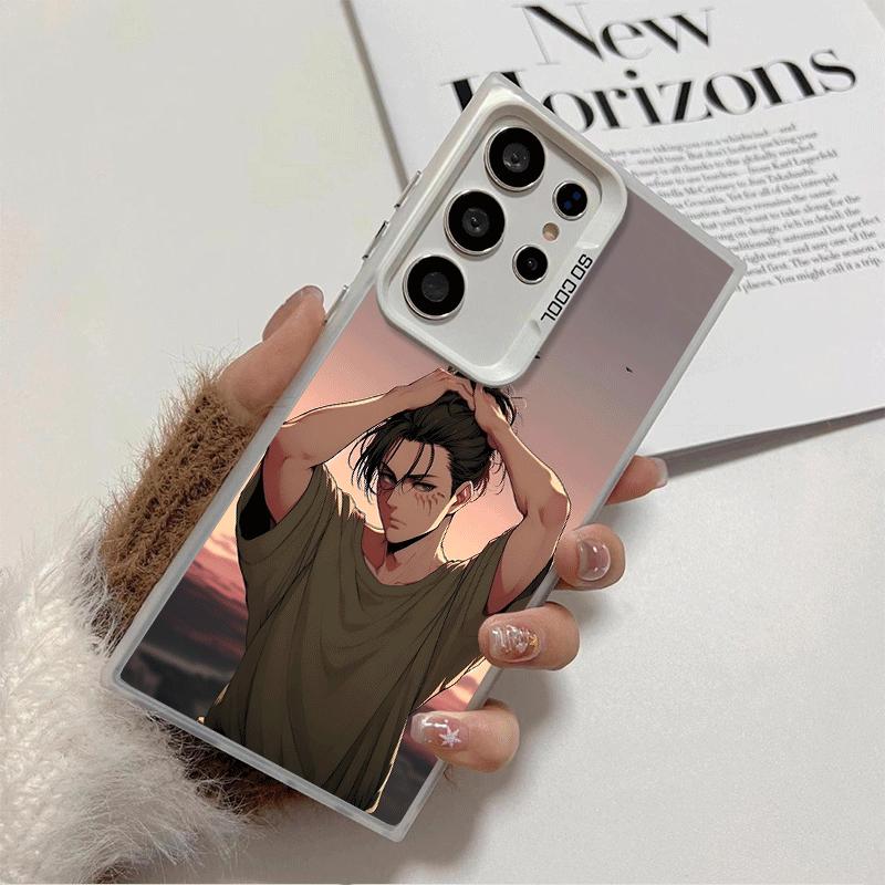 A-Attack On T-Titan Eren Yeager Shockproof Phone Case for Samsung Galaxy S26 Edge S25 Ultra S24 FE S23 Plus S21 Cover Anti Fall