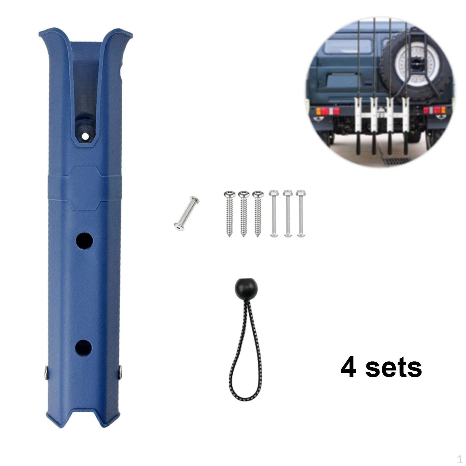 

4 шт. держатели для удочек стойки держатель вешалка-органайзер синий