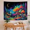 VIKAMA Mushroom Tapestry Bohemian-Style Bedroom Hanging Charming Aesthetic Wall Decoration Living Room & Dormitory Decor