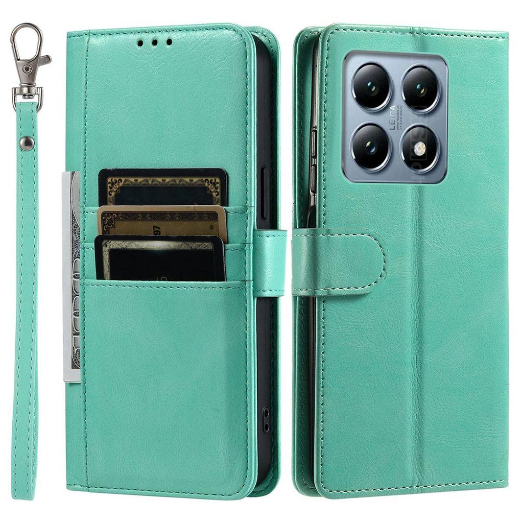 Cover for Xiaomi 15T,14T,14T Pro Retro PU Leather Flip Wallet Phone Case Multi Card Slots