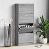 Shoe Cabinet Gray Sonoma 63 x 24 x 147 cm Particleboard
