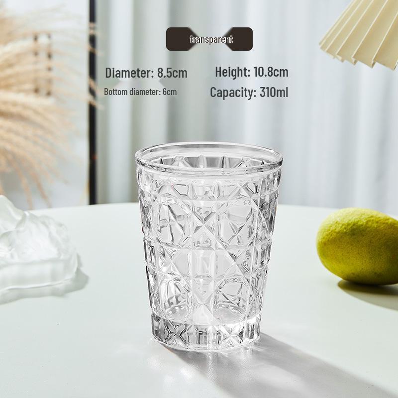 

Stylish Plaid Crystal Whiskey and Beer Glass 310ml