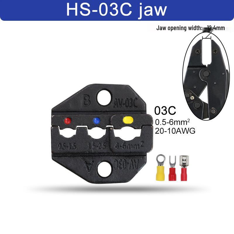 HS High-Precision Ratchet Crimping Pliers for Pin, Bare, and Pre-insulated Terminals