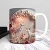 Reindeer Ceramic Coffee Mug Tea Cup New Year Christmas