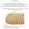Bucket Hat Spring Summer Hollow Knitted Hat Solid Color Sunhat Fisherman Caps Casual Foldable Beach Cap