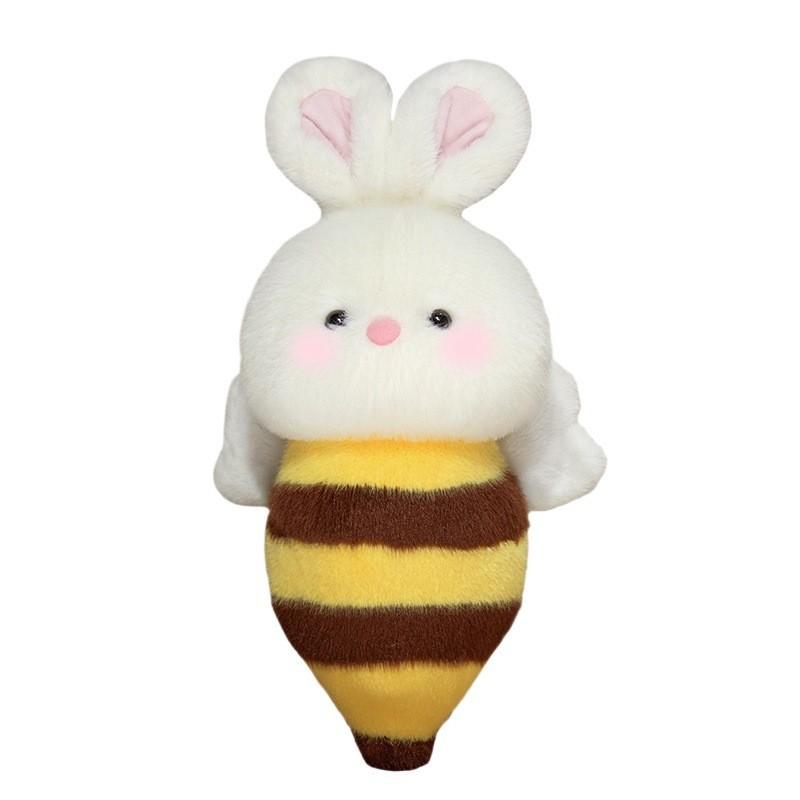 Bee Bunny Plush Toy For Girls With Pp Cotton Filling Cute Rabbit Gift For Kid