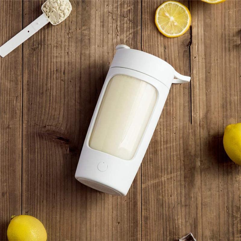 ABMH-Protein Powder Mixer Shaker Cup Electric Portable Bottle For Coffee BPA Free With USB Rechargeable 1200Mah