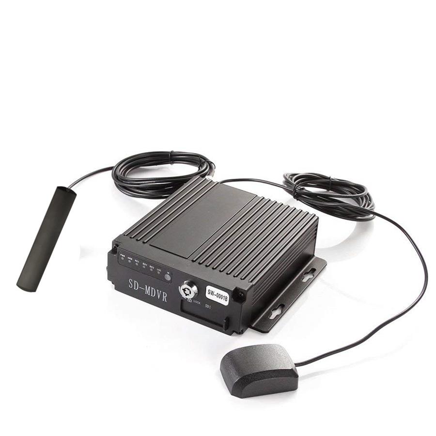 720P 4Ch Car Bus Dvr 4G Wireless Gps Realtime Video Recorder Box + 4X Ccd Camera