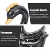 1 Pair Creative Resin Swan Car Ornament Home Office Cake Topper Delicate Decorative Swan Sculpture Cake Decorations