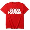 Fashion Women's Hip-Hop Streetwear Tees Oversized Letter Print “GOOD KARMA” Y2k O-neck Loose Cotton T-Shirt Cute Women's Top
