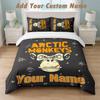 Set de așternut 1 Față de pilotă 2 Fețe de pernă Imprimeu Arctic Monkeys Lenjerie de pat moale Decor dormitor