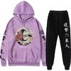 Attack On Titan Anime Hoodie Set Teen Casual Sweatshirt Top Pants