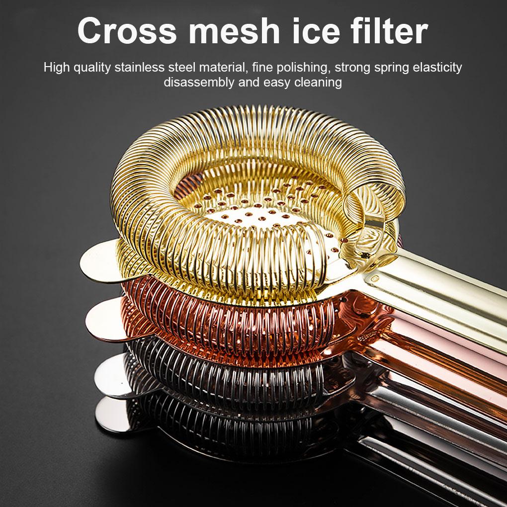 Cocktail Strainer Stainless Bar Ice Filter Professional Bartender Shaker Drinks Colander